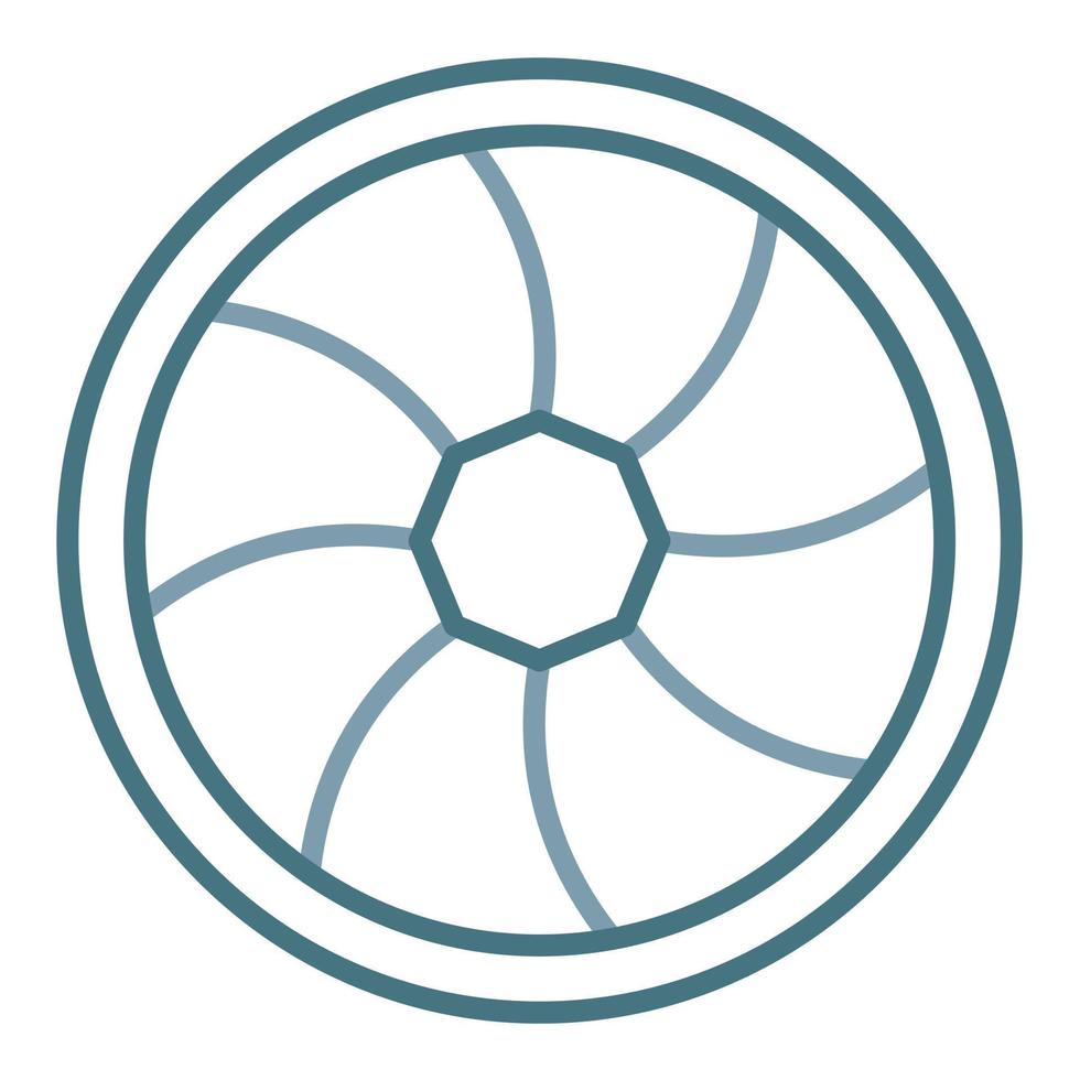Aperture Line Two Color Icon vector