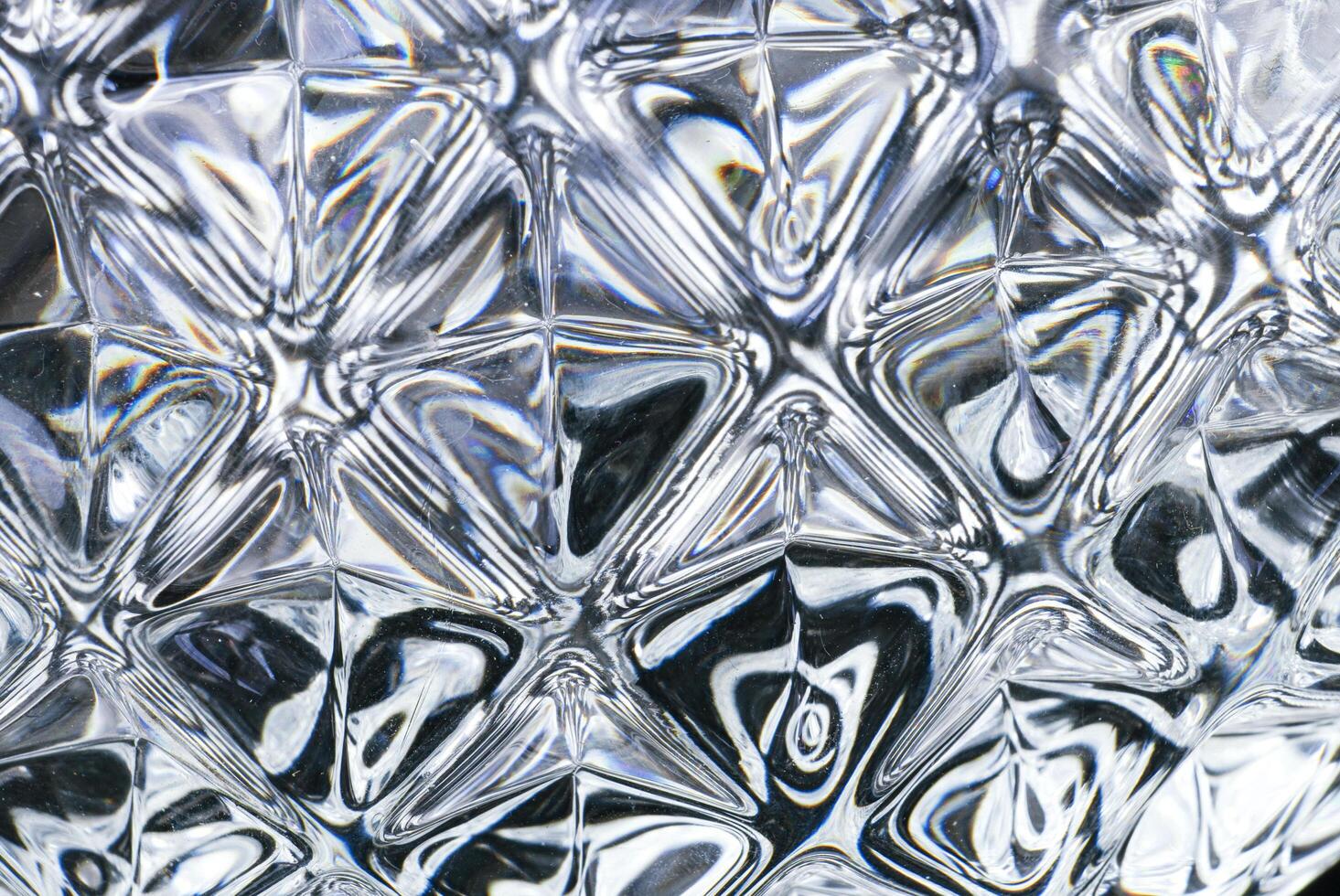 crystal texture closeup showing the shining and luxurious impression. closeup view of a diamond ornament for creative design. photo