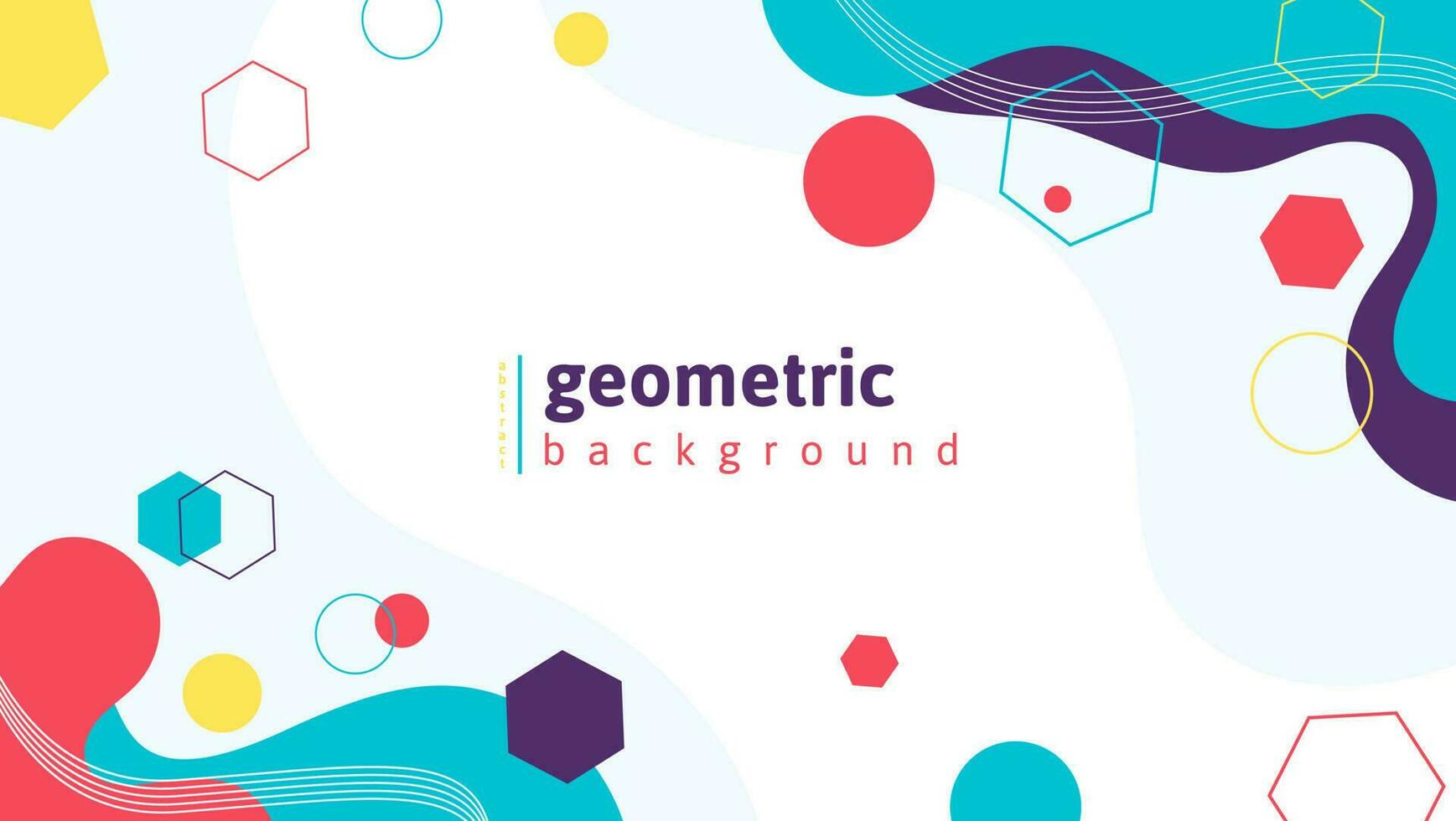 simple colorful abstract geometric background vector