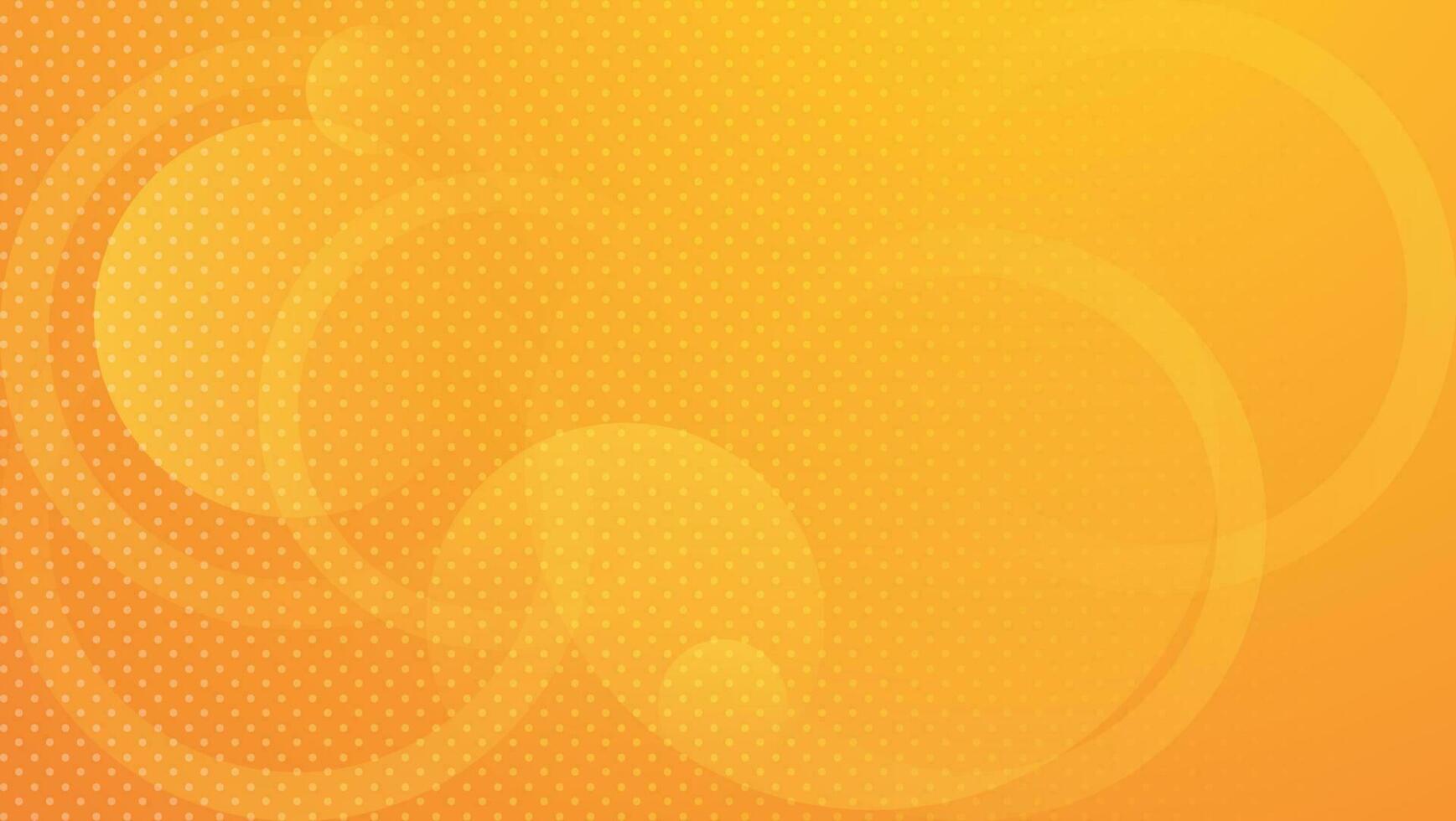 abstract orange background with circular shapes vector