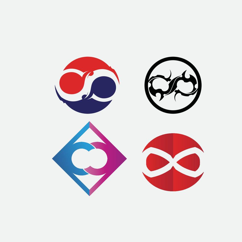 Infinity Design Vector logo set illustration