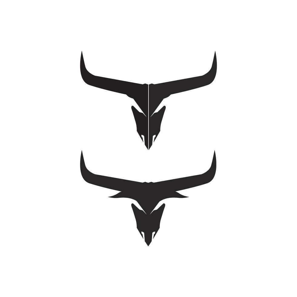 toro cabeza de búfalo vaca animal mascota diseño de logotipo vector para deporte cuerno búfalo animal mamíferos cabeza logo salvaje matador