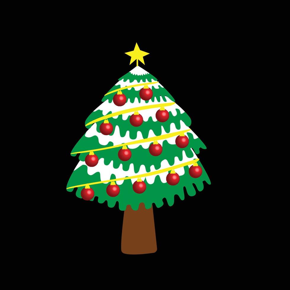 arbol de navidad ilustracion vector