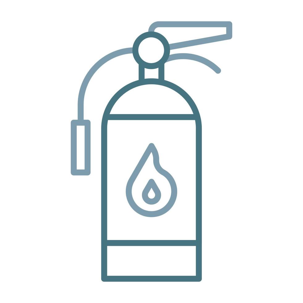 Fire Extinguisher Line Two Color Icon vector