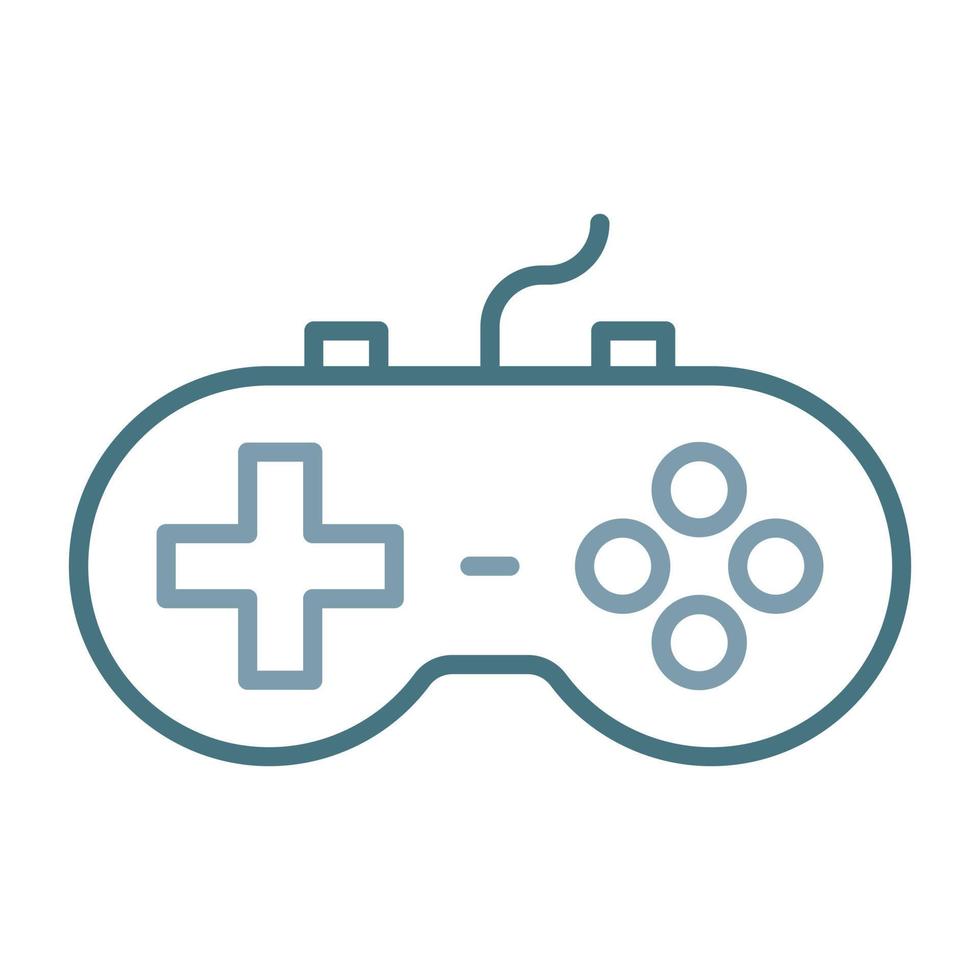 Game Controller Line Two Color Icon vector