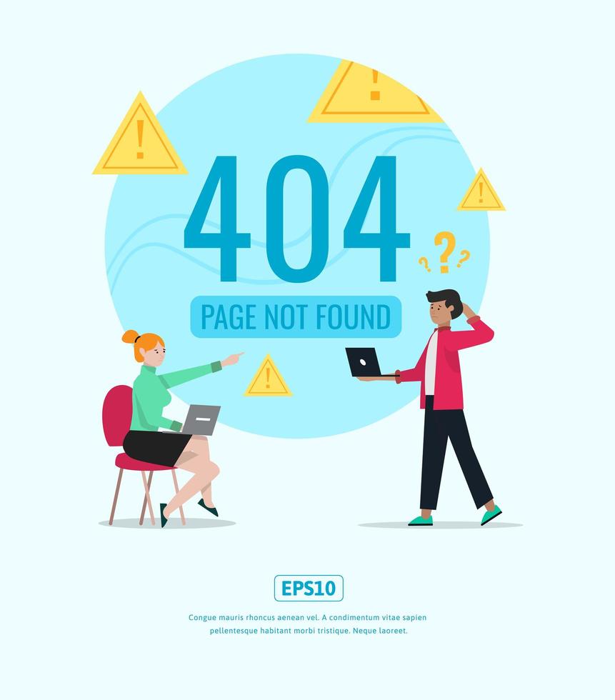 Flat Illustration, Server Error, Server Maintenance, can be used for web, app, infographic, etc vector