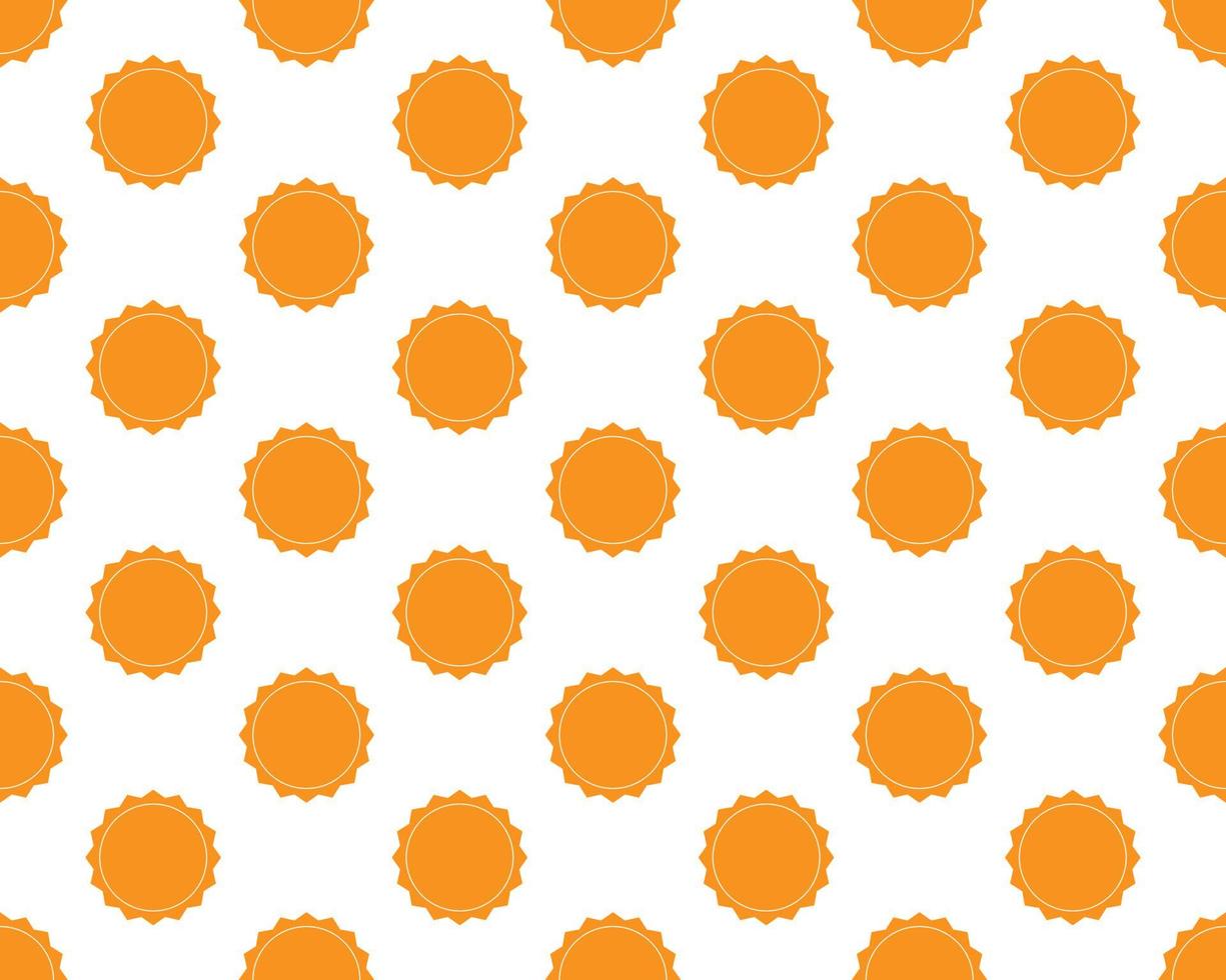 Vector seamless pattern, sun, Editable can be used for web page backgrounds, pattern fills