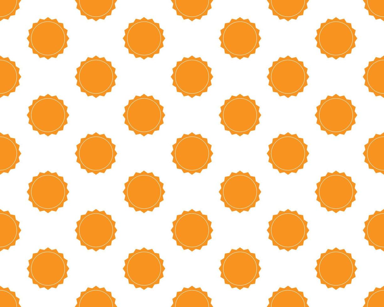 Vector seamless pattern, sun, Editable can be used for web page backgrounds, pattern fills