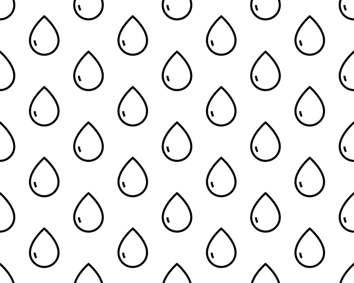 Simple seamless pattern with raindrops. Good for textile fabric design, wrapping paper and website wallpapers. Vector illustration.