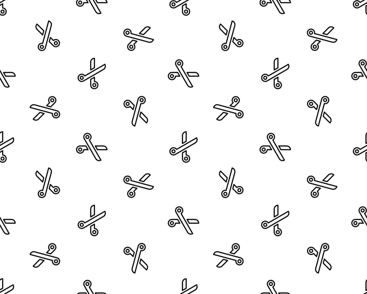 Vector seamless pattern, scissors, Editable can be used for web page backgrounds, pattern fills