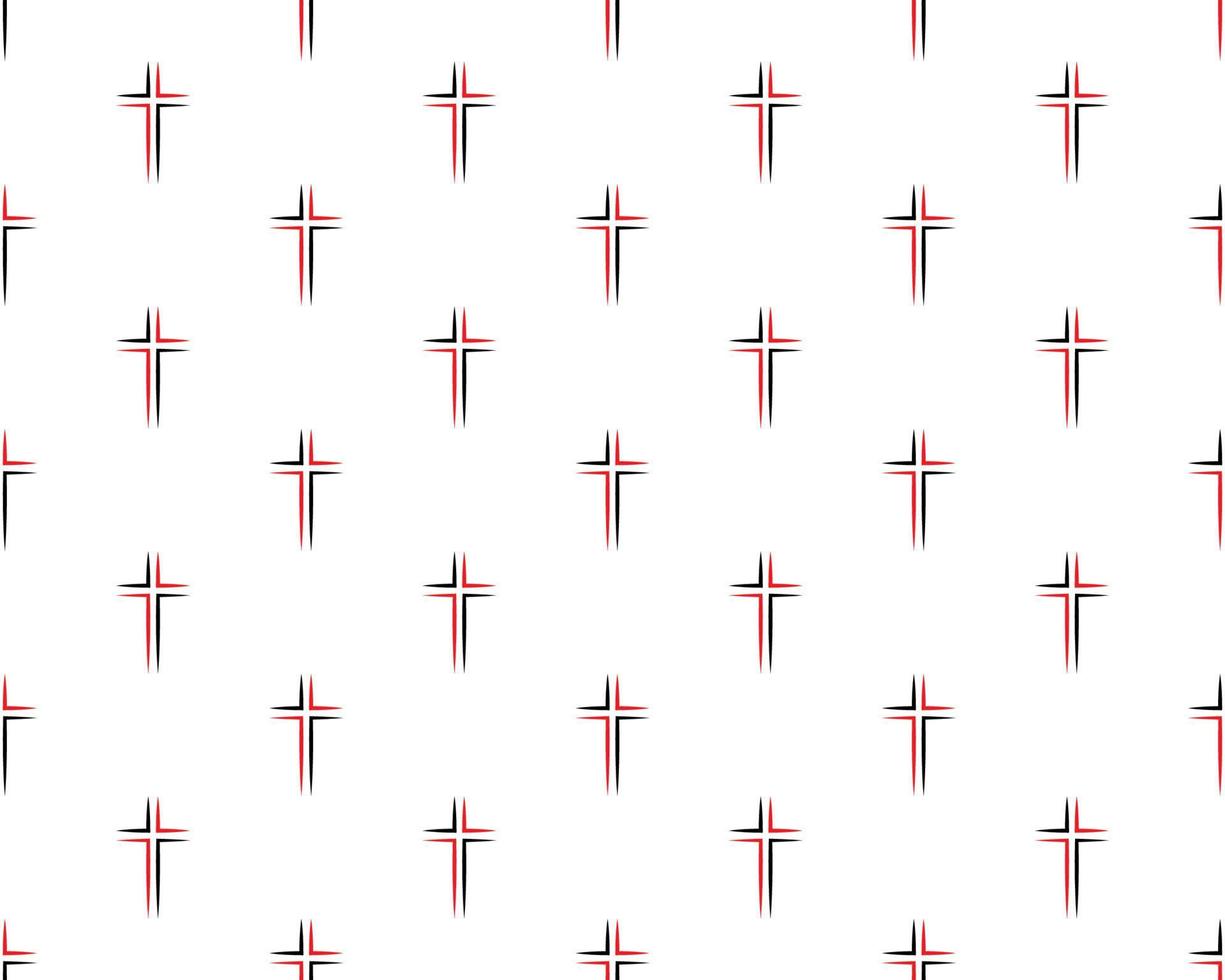 Christian cross pattern. Simple illustration of christian cross vector pattern for web