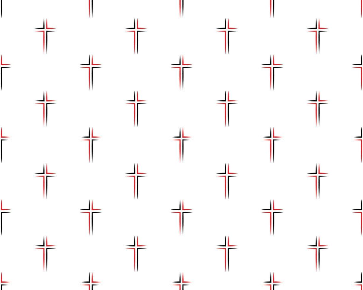 Christian cross pattern. Simple illustration of christian cross vector pattern for web