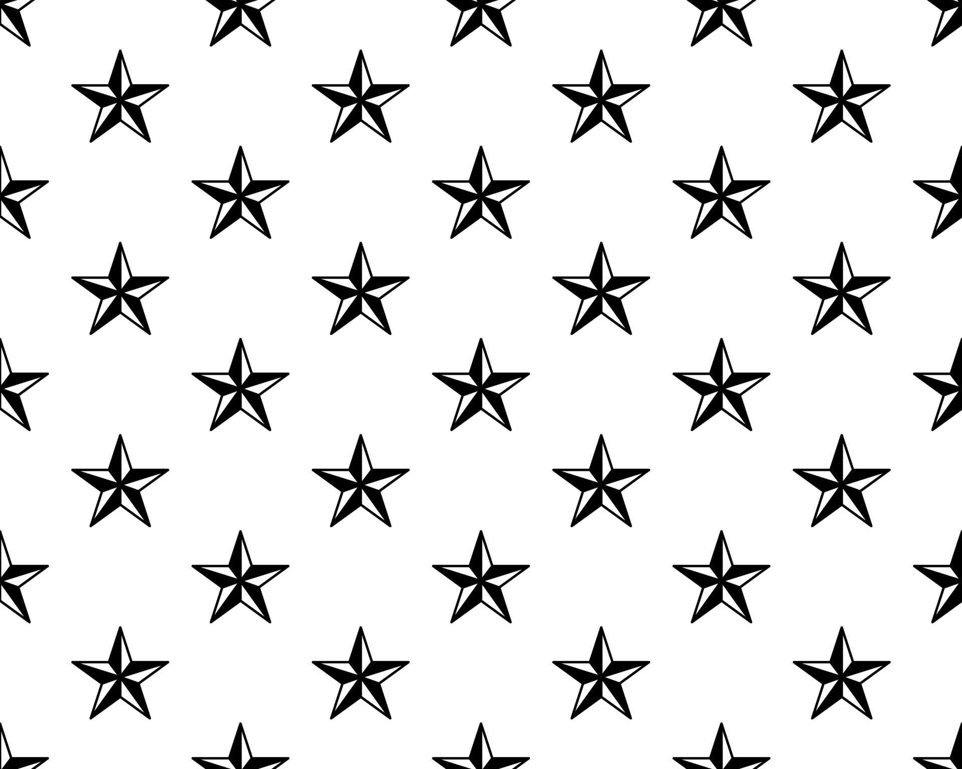 Modern Geometric Star Pattern. Vector Star Pattern isolated on white