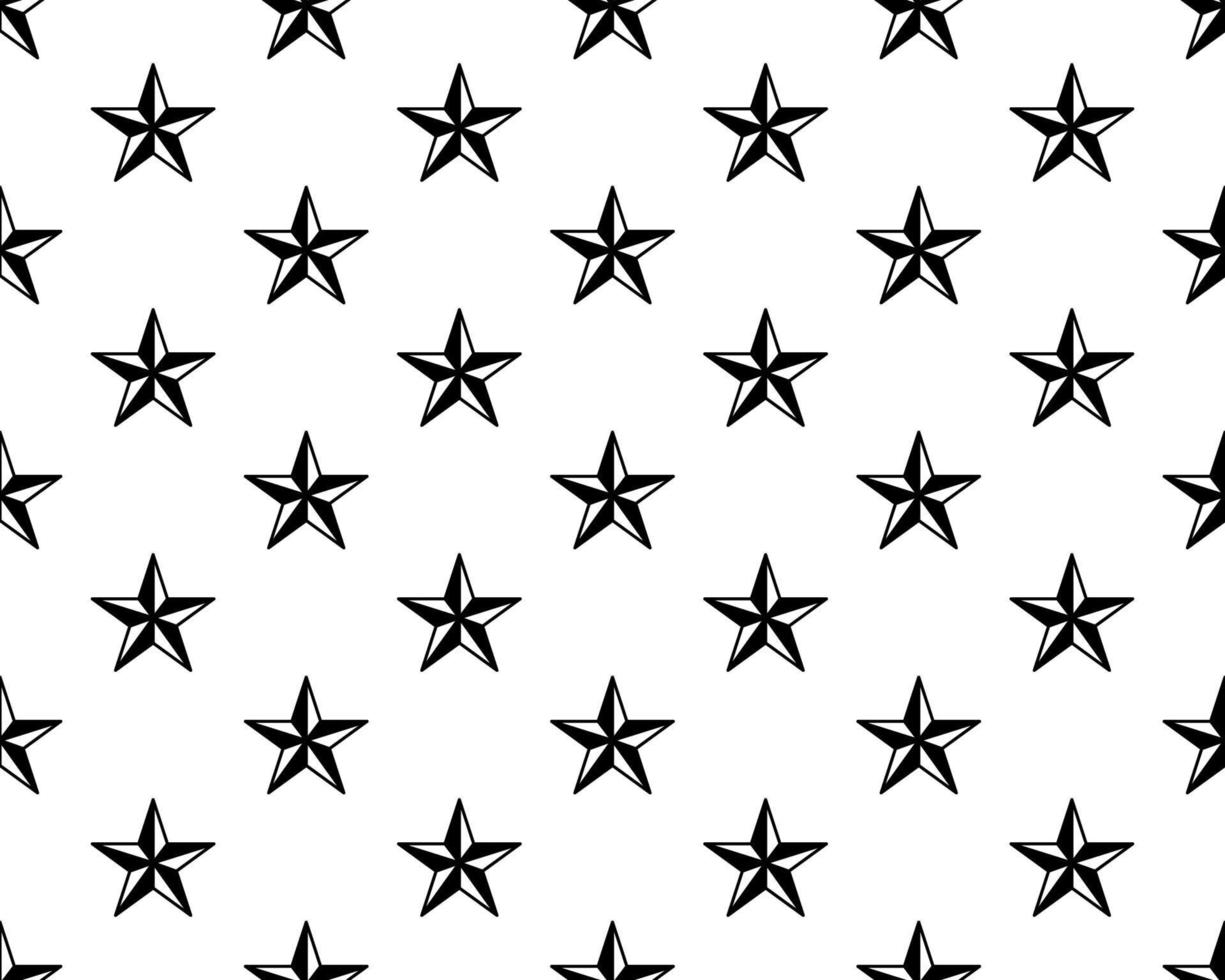 Modern Geometric Star Pattern. Vector Star Pattern isolated on white Background.