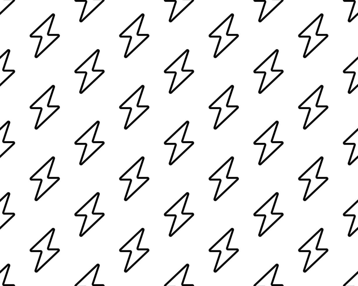 Vector seamless pattern, lightning, Editable can be used for web page backgrounds, pattern fills