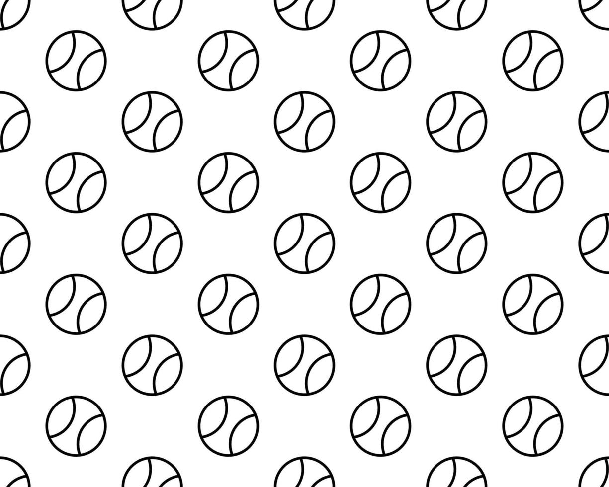 baseball Seamless pattern vector softball baseball ball isolated tile