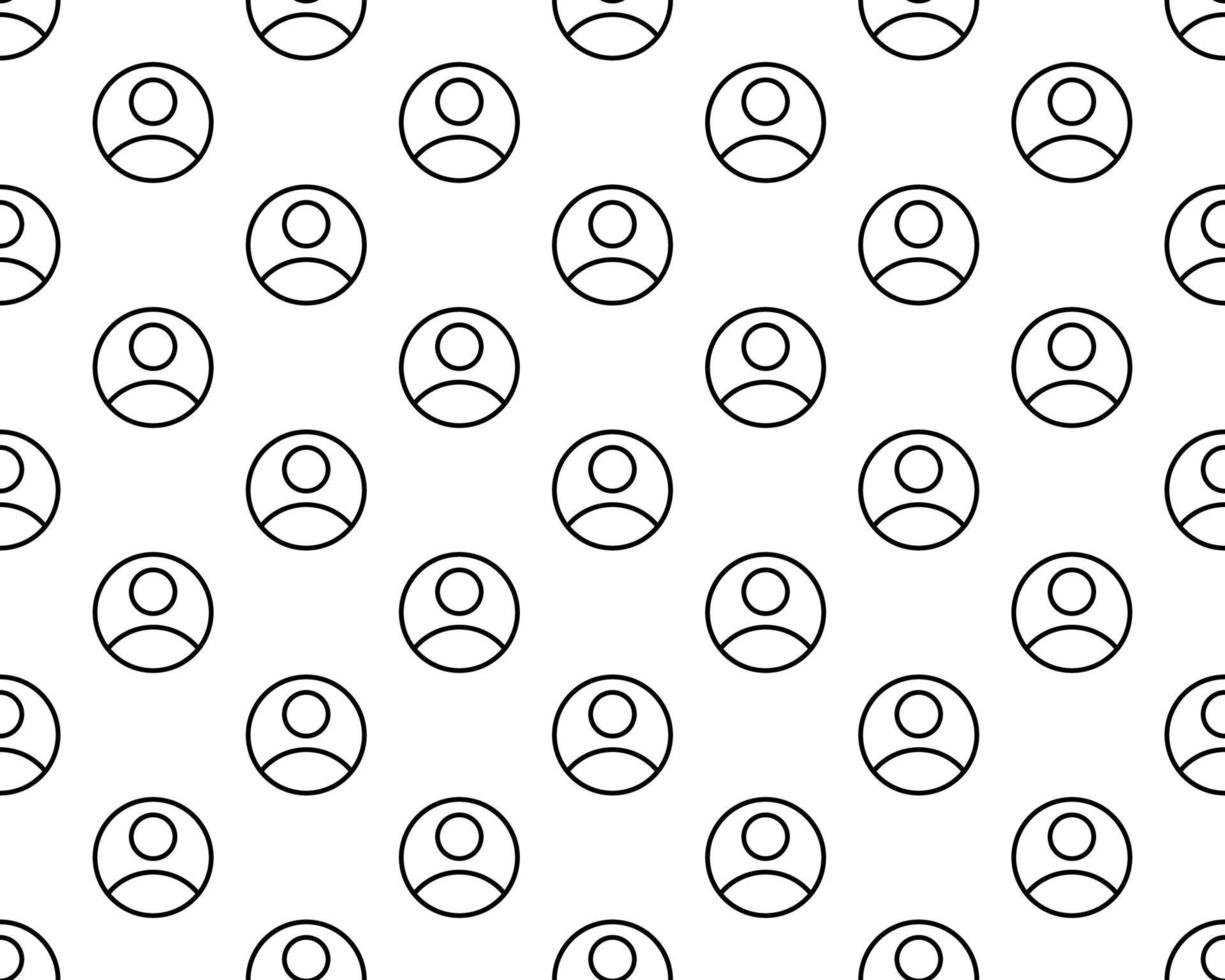 Human icon. Abstract geometric seamless pattern design. Vector illustration. eps 10