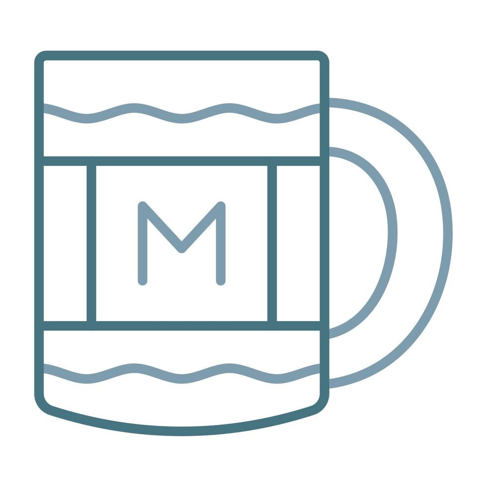 MOM Mug Line Two Color Icon vector