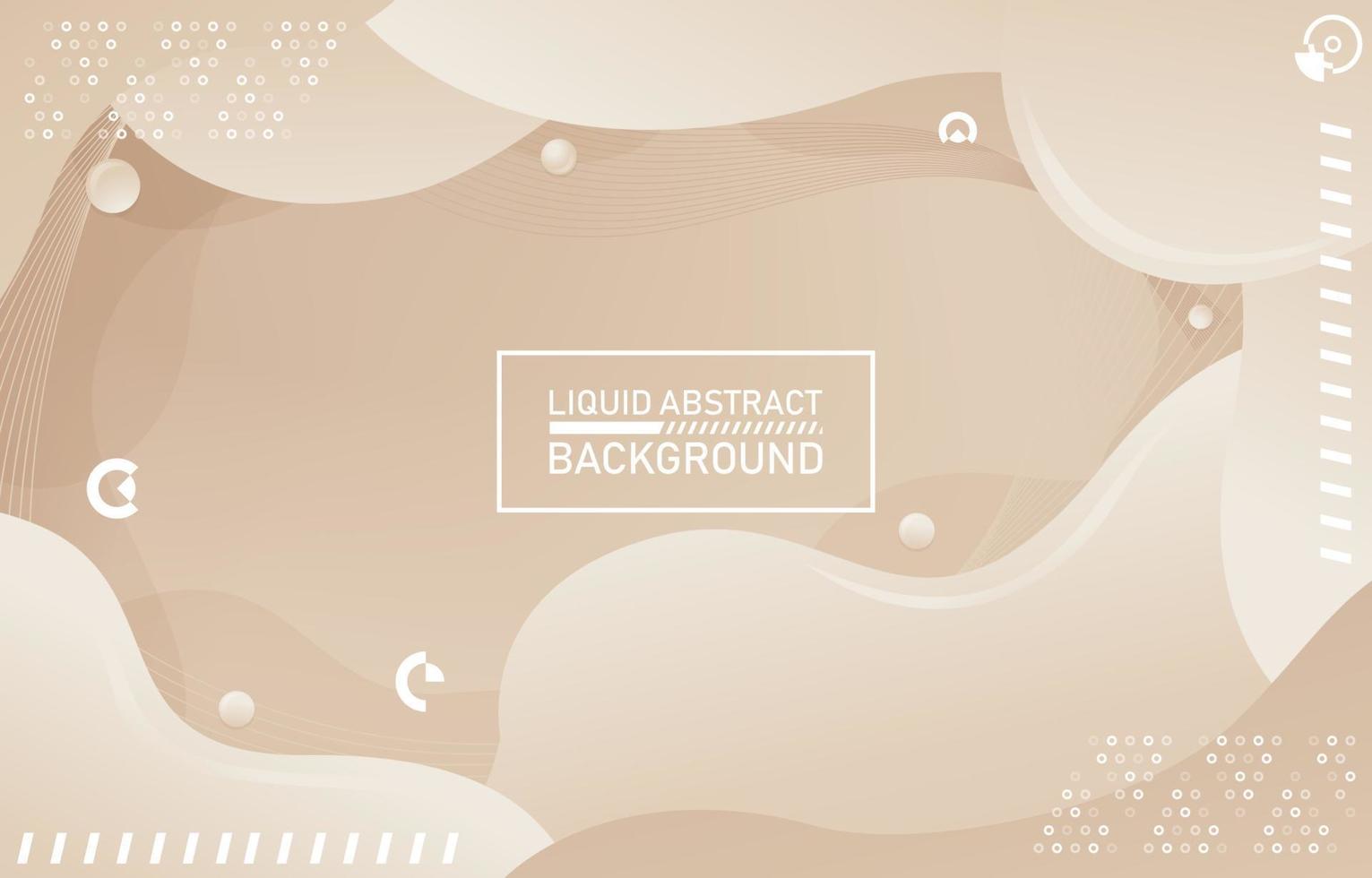 beige color with geometric shapes abstract background vector