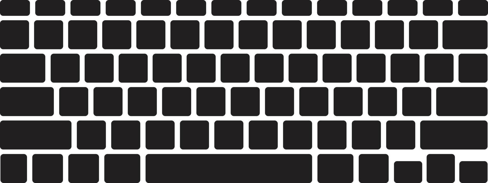 Computer keyboard icon vector