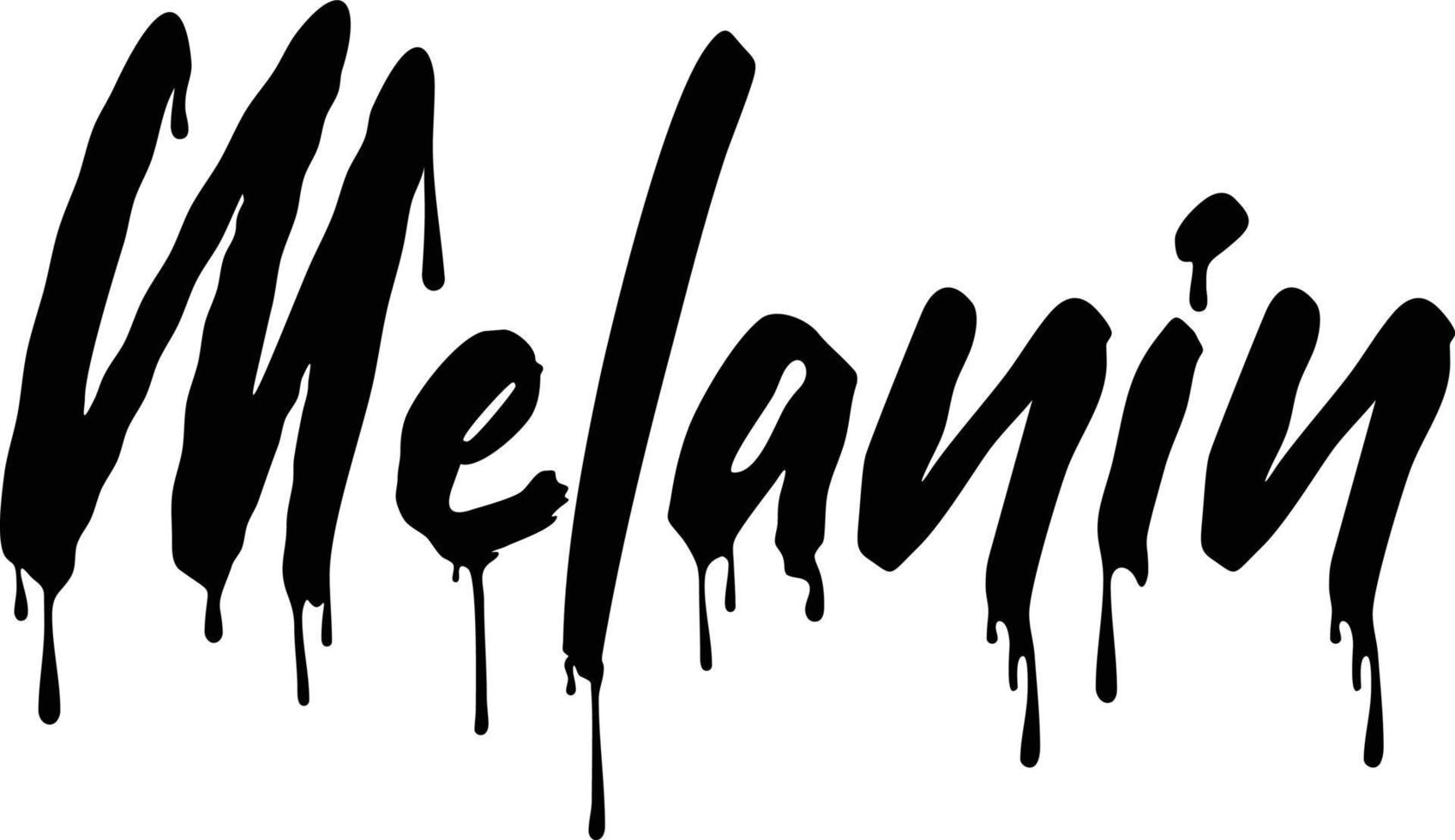 Melanin dripping vector