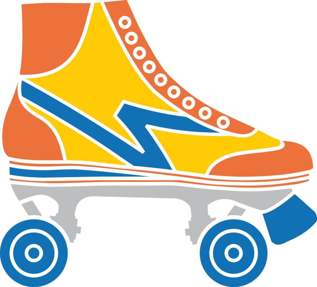 Roller skate shoe vector