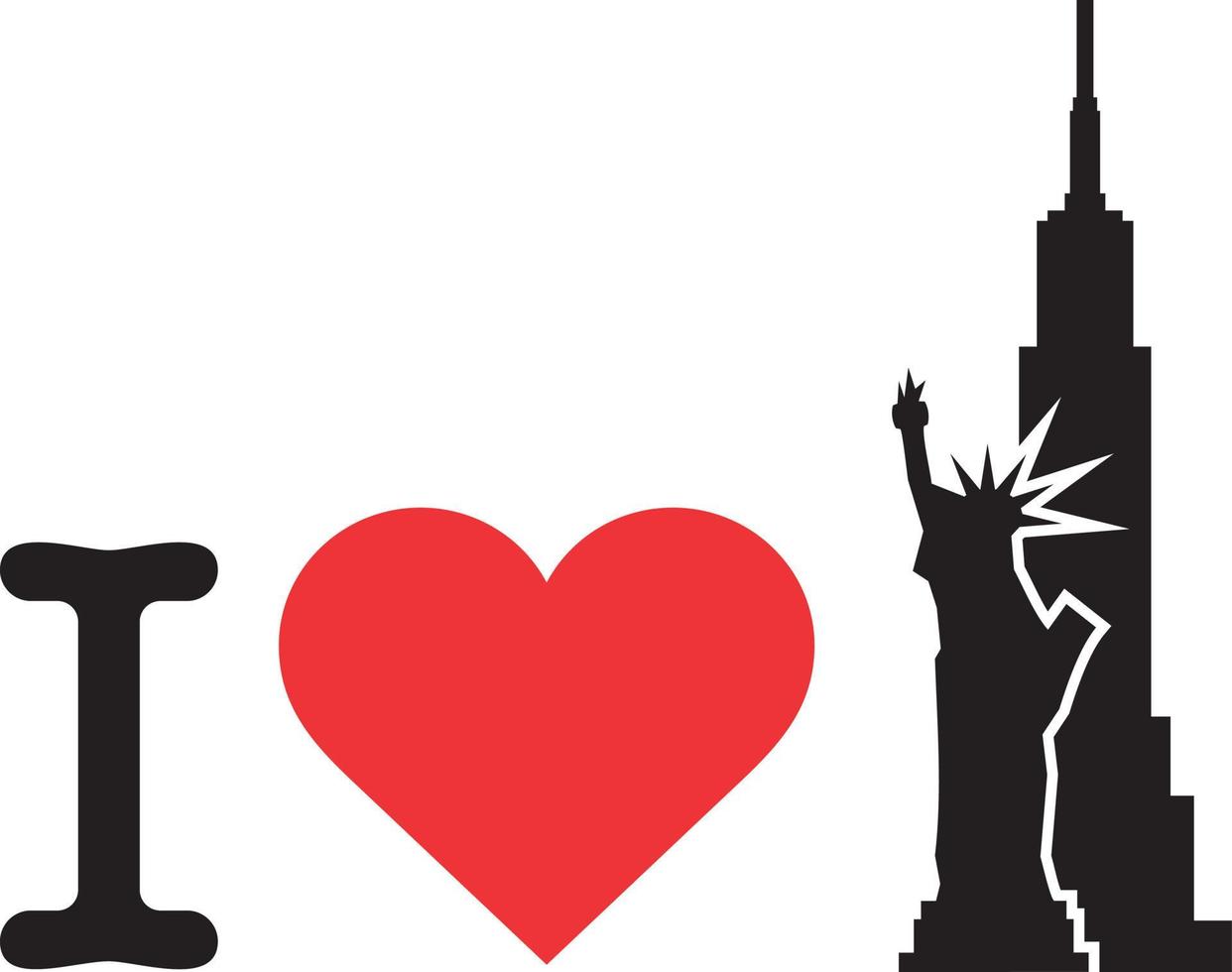 I love New York vector