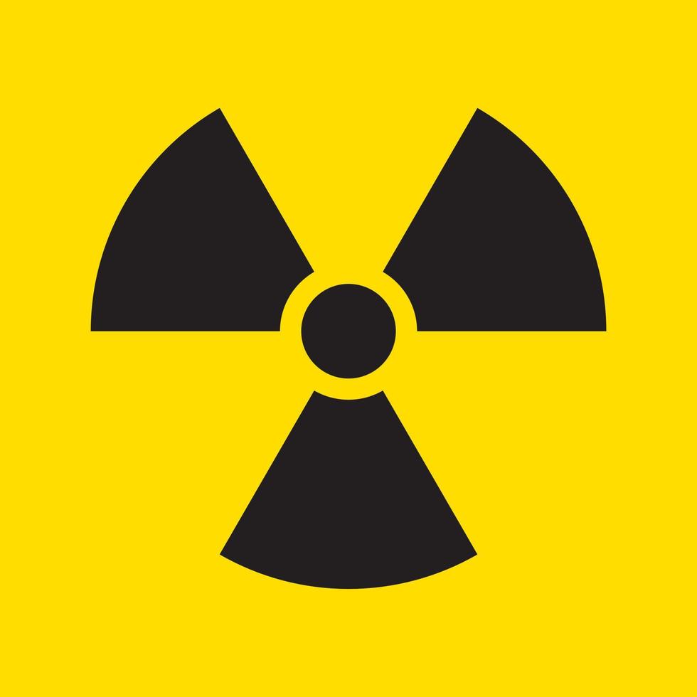 Radioactive Radiation symbol vector