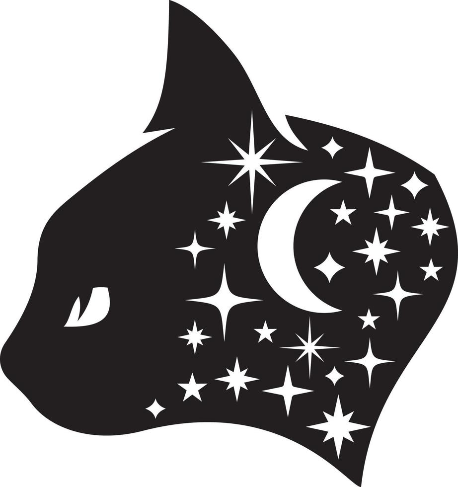 Celestial cat vector