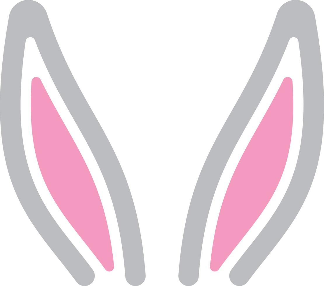 Easter bunny ears vector