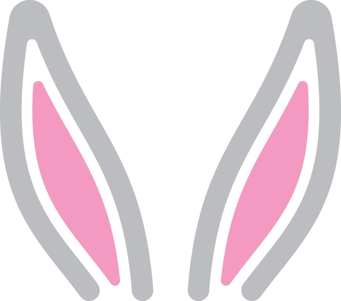 Easter bunny ears vector