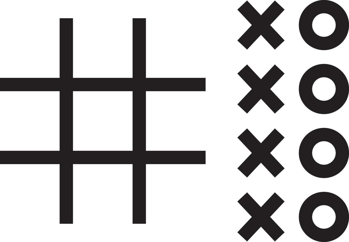 tic tac toe vector