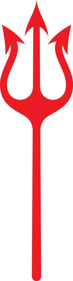 Devil pitchfork trident vector