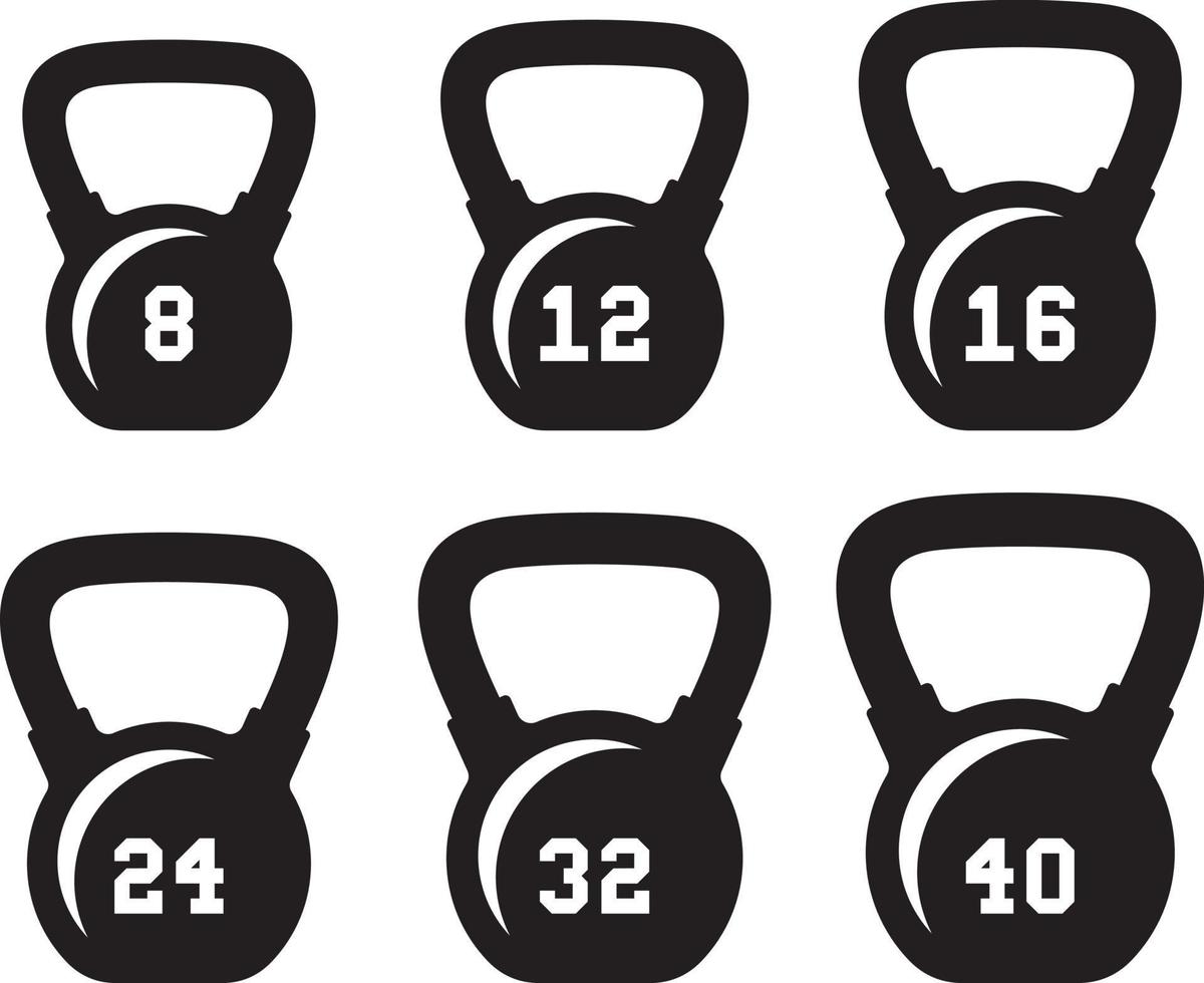 Kettlebell Set vector