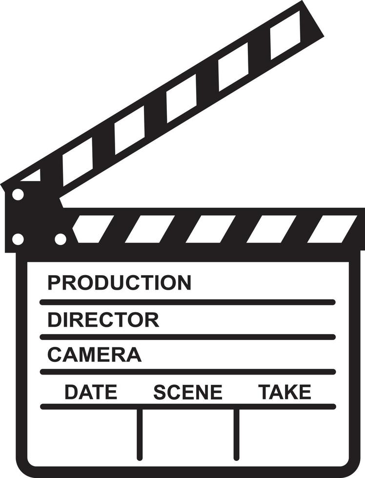 Movie clapboard vector