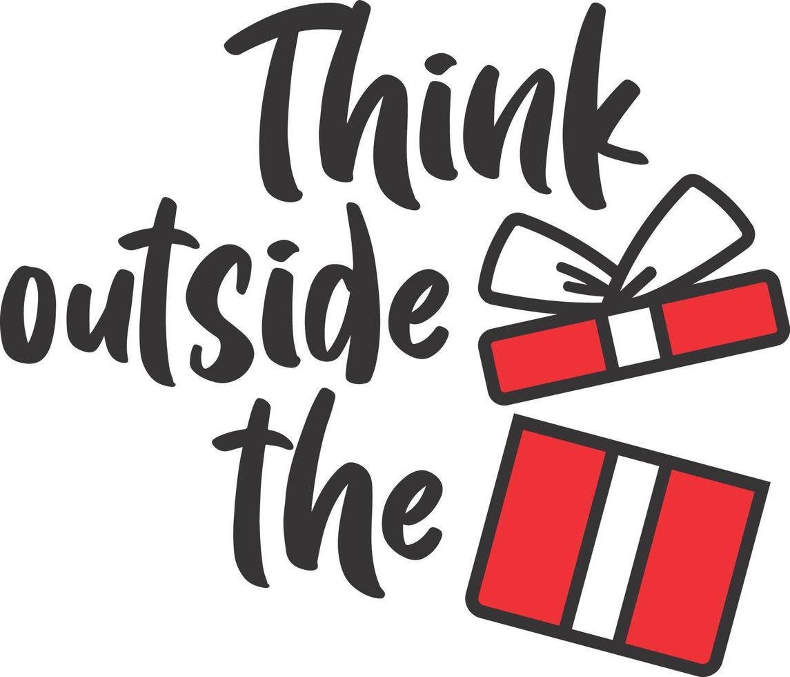 Think outside the box vector