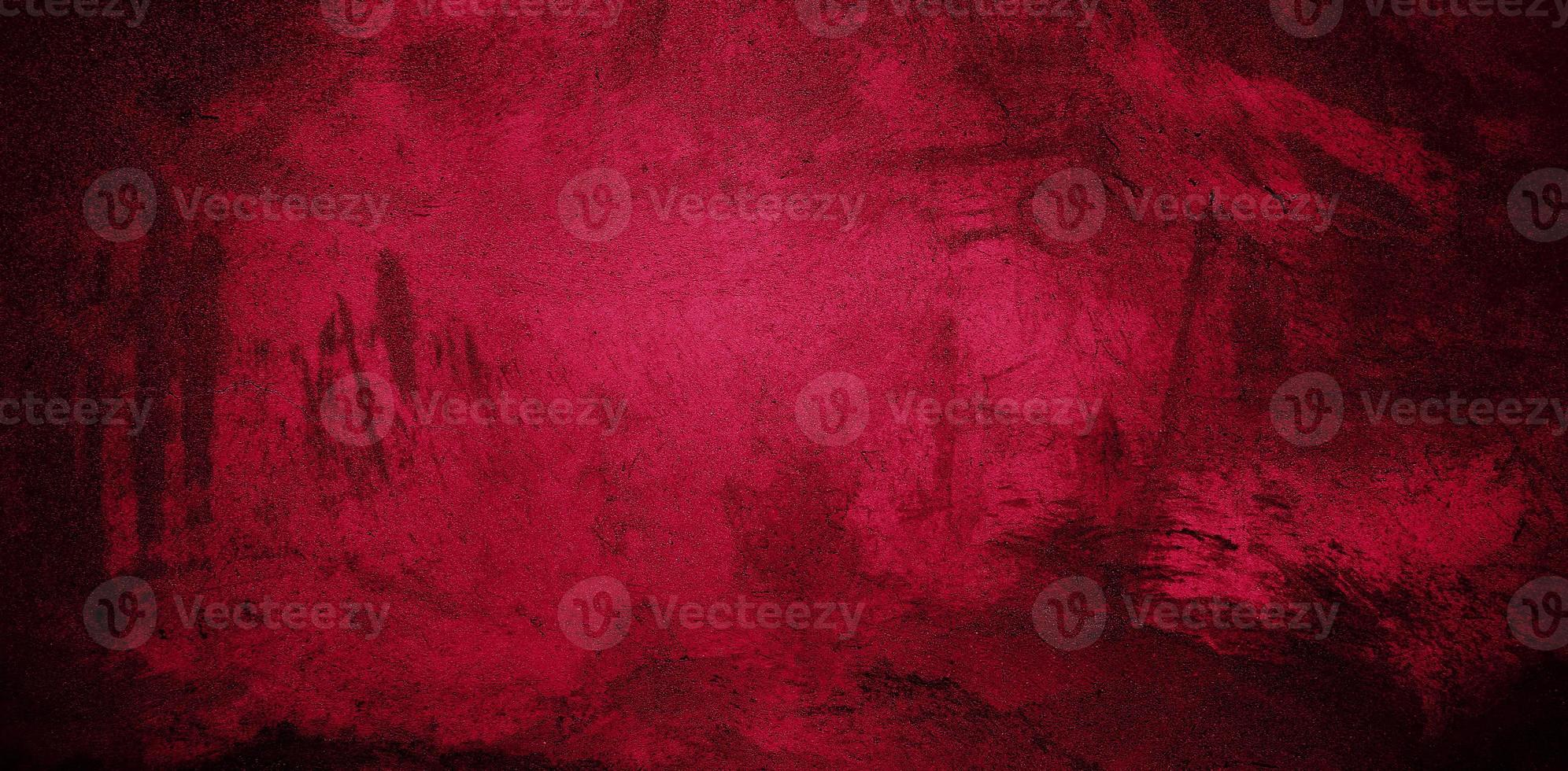 Dark maroon concrete wall for the background. dark red slum cement photo