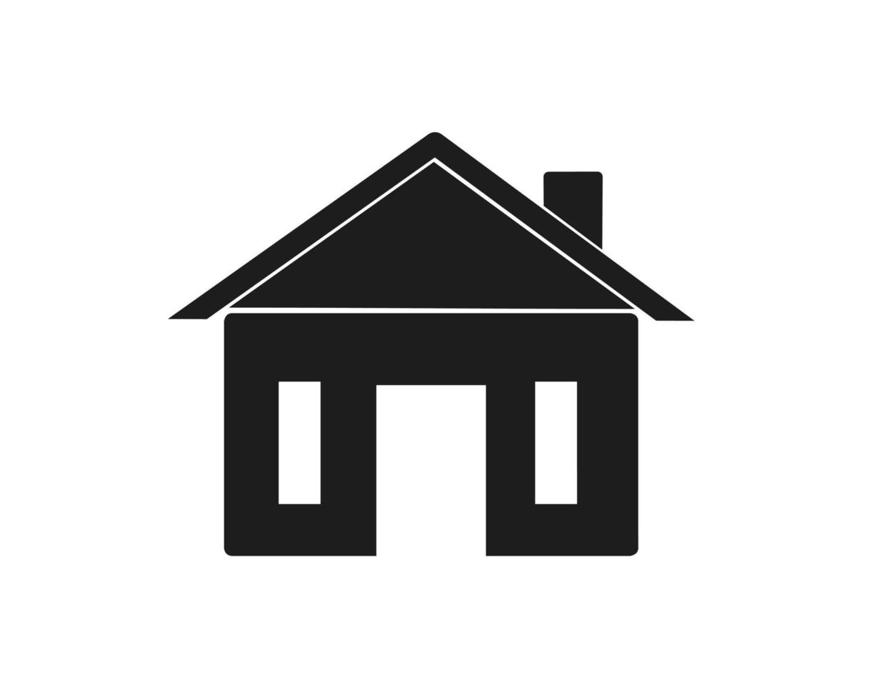 house icon, flat design, free vector
