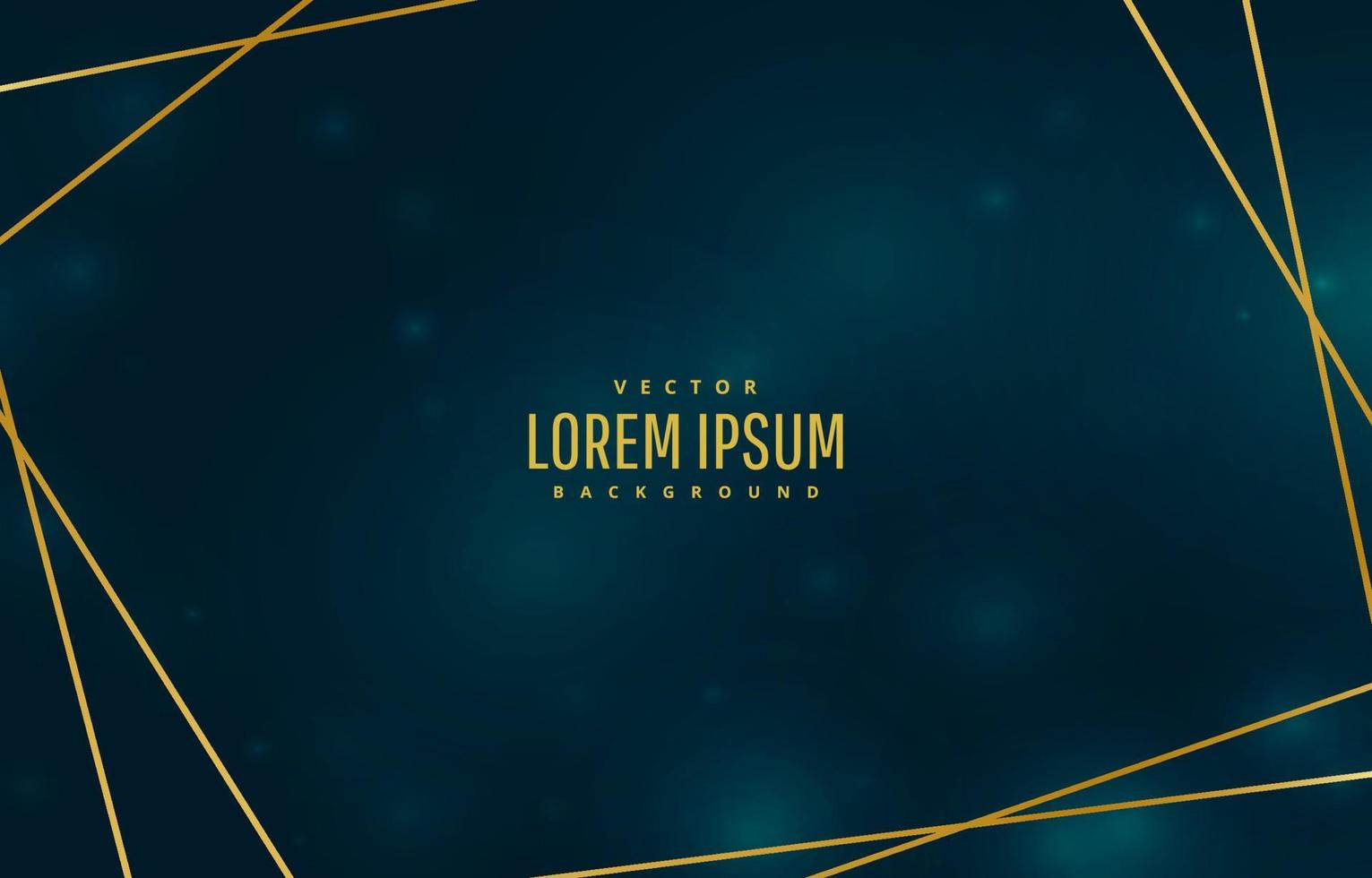 bokeh background with gold frame vector