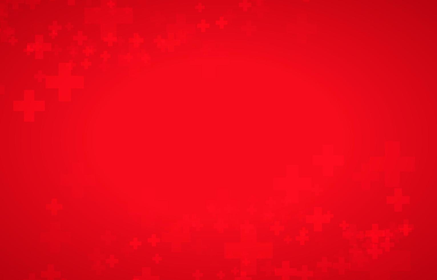 fondo rojo con estilo de salud vector