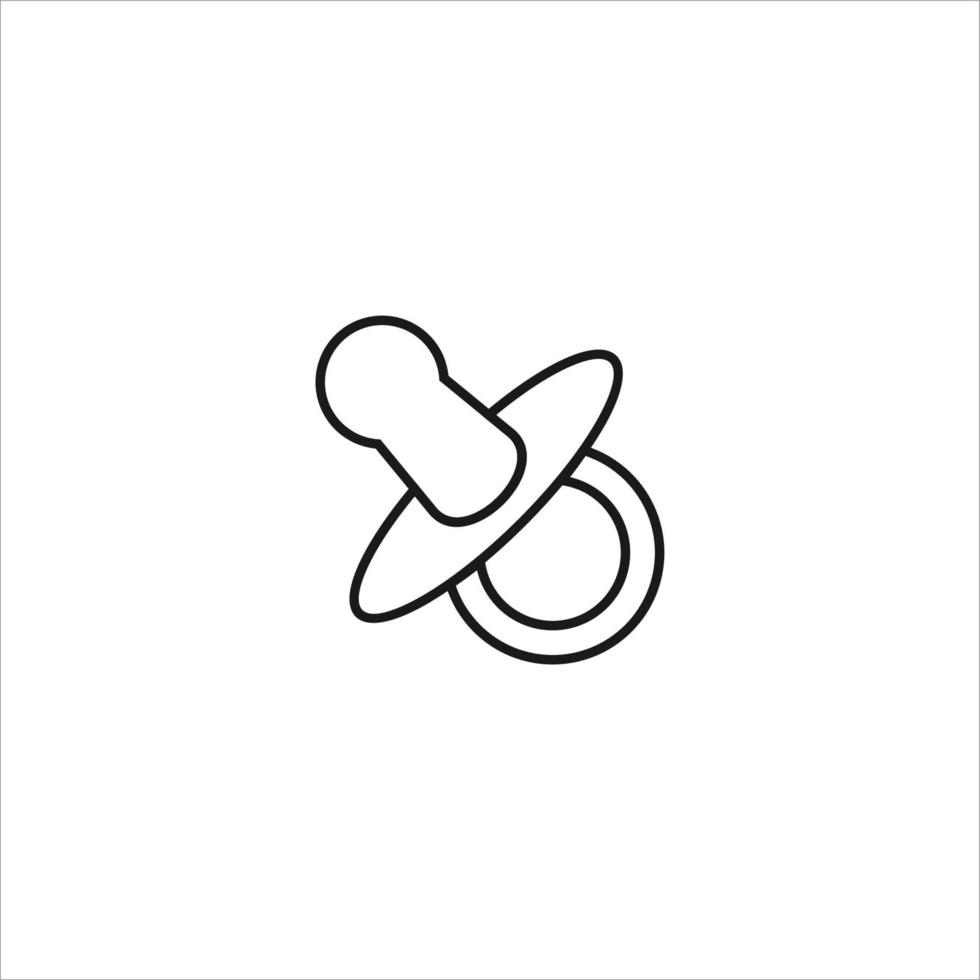 baby and children themed simple line icon vector