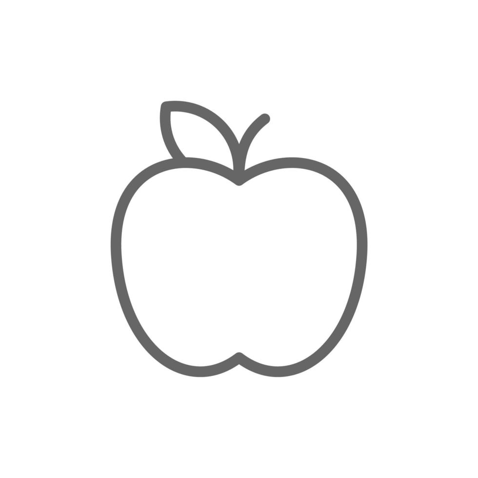 simple fruit icon on white background vector