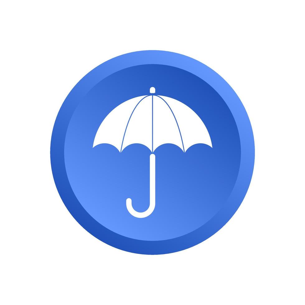 icono de paraguas simple para la temporada de lluvias 4693175 Vector en  Vecteezy