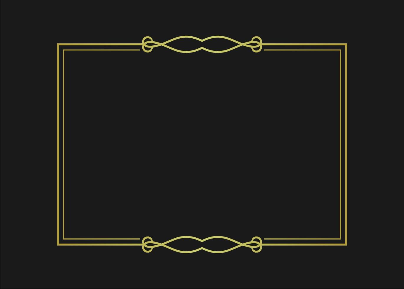 simple line border frame vector
