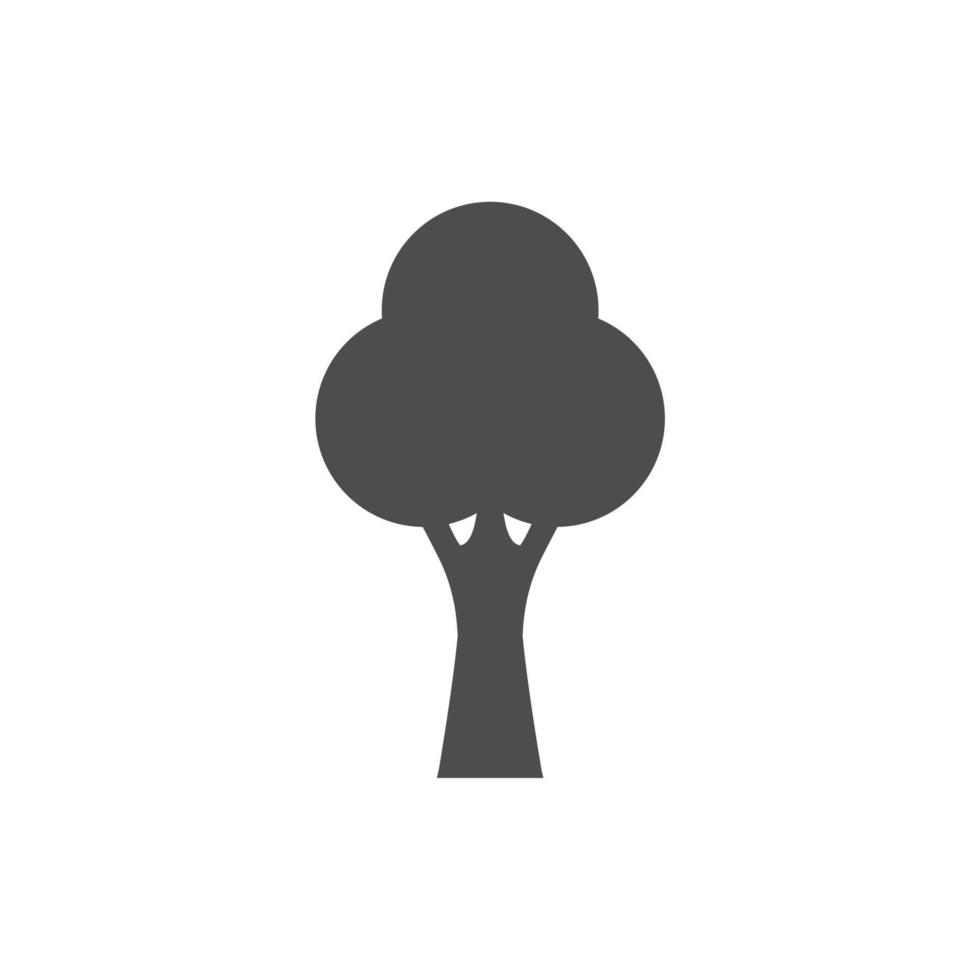 icono de árbol simple sobre fondo blanco vector