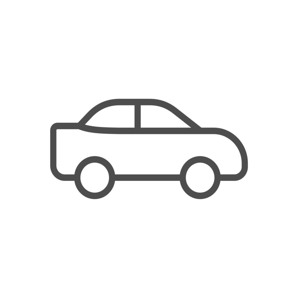 transportation vehicle simple line icon vector