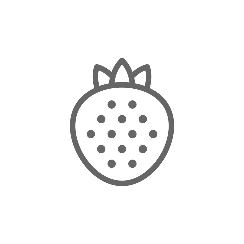 icono de fruta simple sobre fondo blanco vector