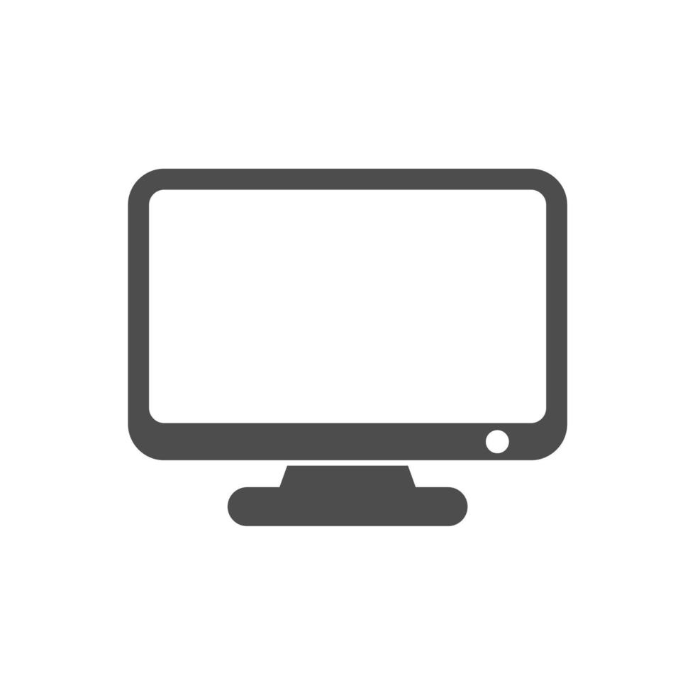 Monitor icon from Basic Plain Icon Set vector