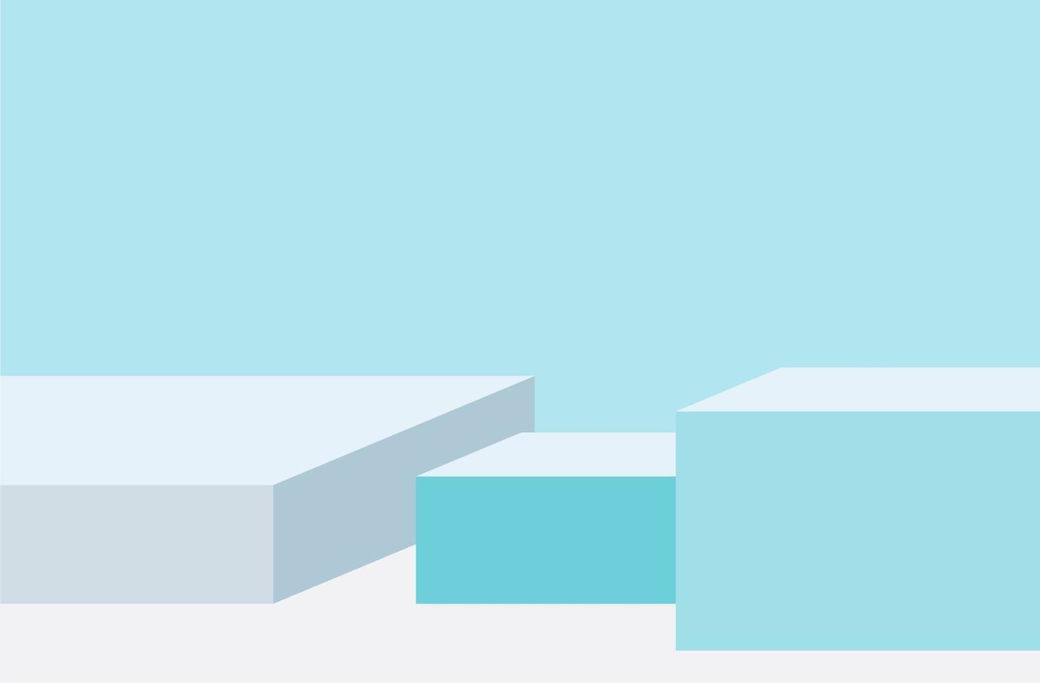 3d podium background vector