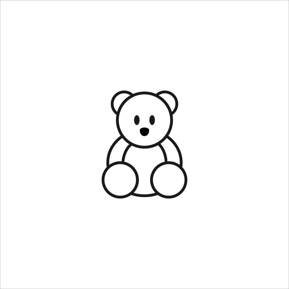 baby and children themed simple line icon vector